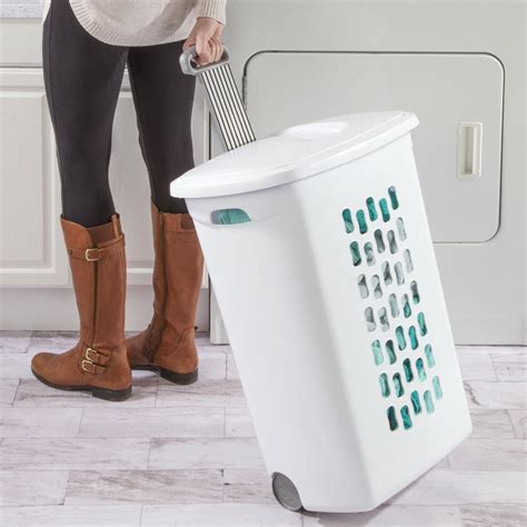 sterilite laundry hamper on wheels|portable laundry hamper on wheels.